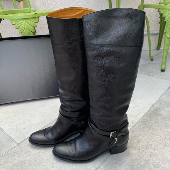 Ralph Lauren Shoes - Ralph Lauren Seleste Black Riding Boots size 8.5